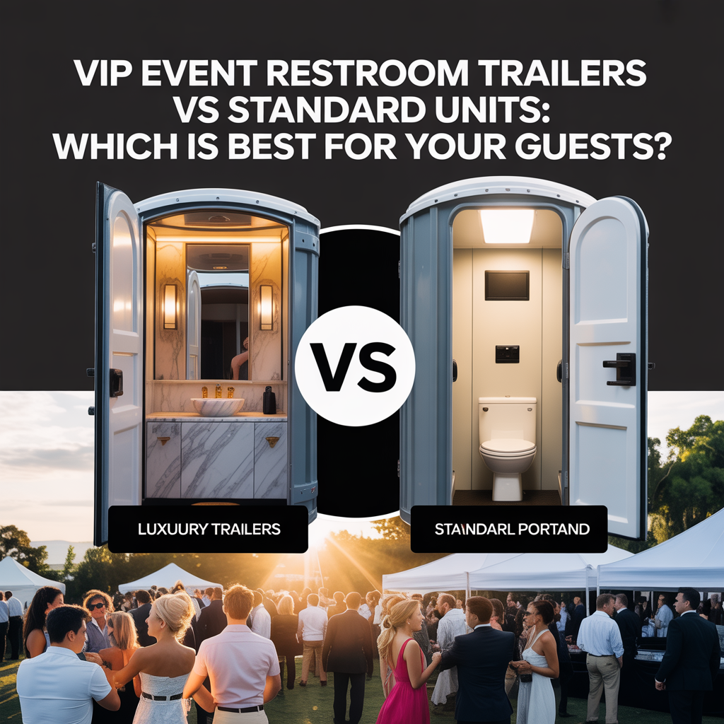 VIP Event Restroom Trailers vs Standard Units: Which Is Best for Your Guests?