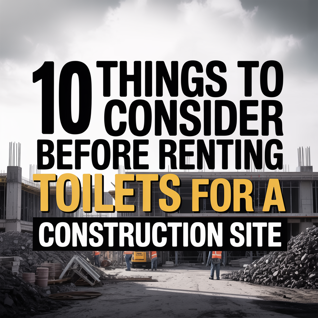 10 Things to Consider Before Renting Toilets for a Construction Site