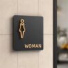 Luxury Men & Women Restroom Sign Plates – Premium Toilet Door Signs for VIP Toilets, Hotels & Events